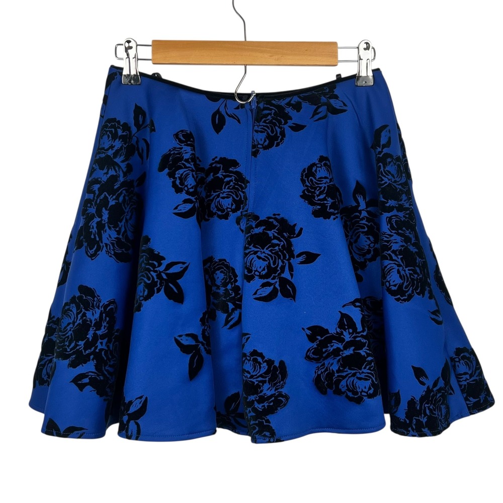 Jodi Kristopher Velvet Blue Skirt XS Fairy Grunge Petticoat Coquette Goth Flare